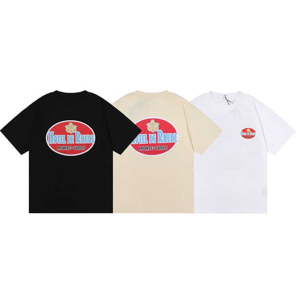 2022 summer american fashion brand rhude design sense printed hip-hop men and women's casual round neck short-sleeved t-shirt, White;black
2022 summer american fashion brand rhude design sense printed hip-hop men and women's casual round neck short-sleeved t-shirt, White;black