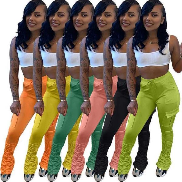 2023 fashion clothing women cargo pants solid drawstring sweater fabric pleated micro flared trousers 6 colors, Black;white
2023 fashion clothing women cargo pants solid drawstring sweater fabric pleated micro flared trousers 6 colors, Black;white