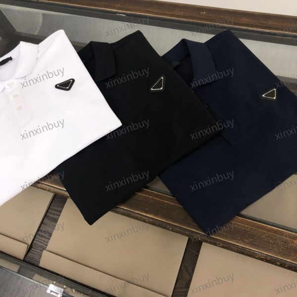 xinxinbuy men designer tee t shirt 23ss metal triangle label short sleeve cotton women black blue white khaki s-xl, Black;brown
xinxinbuy men designer tee t shirt 23ss metal triangle label short sleeve cotton women black blue white khaki s-xl, Black;brown