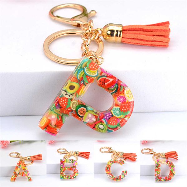 key rings new fashion 26 letters bright fruit slices resin keychain charm women handbag ornaments tassel key ring accessories gift r230301, Slivery;golden
key rings new fashion 26 letters bright fruit slices resin keychain charm women handbag ornaments tassel key ring accessories gift r230301, Slivery;golden