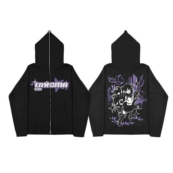 men's hoodies sweatshirts goth harajuku grunge anime print zip hoodie men loose couple japan style teens hip hop y2k streetwear 230301, Black
men's hoodies sweatshirts goth harajuku grunge anime print zip hoodie men loose couple japan style teens hip hop y2k streetwear 230301, Black
