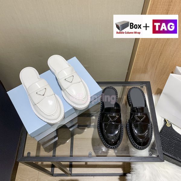 with box womens slippers block-heel leather saddle strap mules fashion black white luxury designer rubber slide moccasins size 35-40
with box womens slippers block-heel leather saddle strap mules fashion black white luxury designer rubber slide moccasins size 35-40