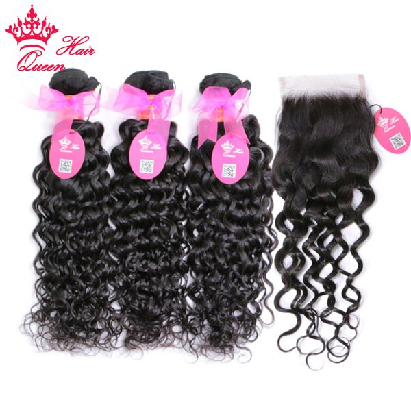 brazilian vrigin hair weave bundles with lace closure human raw hair bundle deal with closure water wave bundles queen hair products, Black;brown
brazilian vrigin hair weave bundles with lace closure human raw hair bundle deal with closure water wave bundles queen hair products, Black;brown