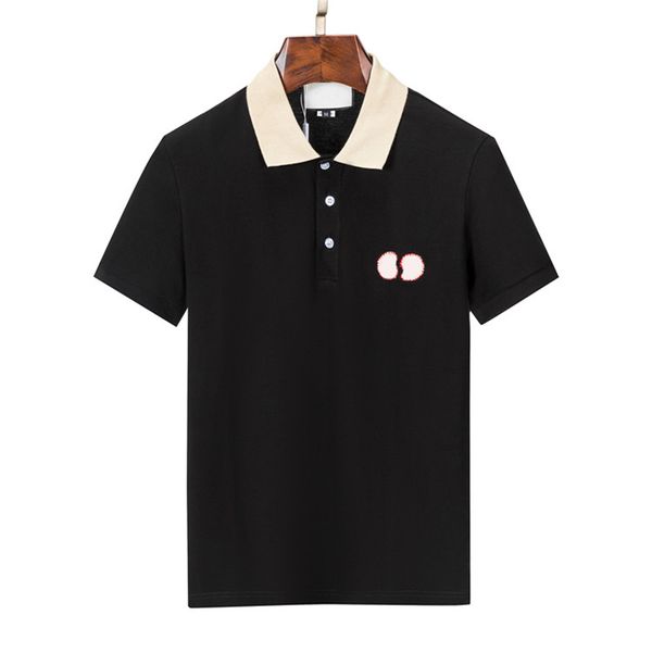 designer men's polo shirt luxury black and white style shirt lapel short sleeve casual embroidery 100% cotton brand cotton high street, White;black
designer men's polo shirt luxury black and white style shirt lapel short sleeve casual embroidery 100% cotton brand cotton high street, White;black