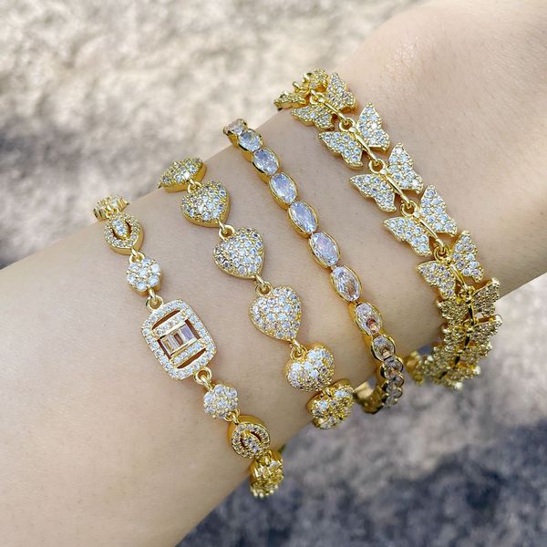 designer niche light luxury premium sense butterfly bracelet women's simple full diamond zircon geometric love hand jewelry wholesale, Golden;silver
designer niche light luxury premium sense butterfly bracelet women's simple full diamond zircon geometric love hand jewelry wholesale, Golden;silver