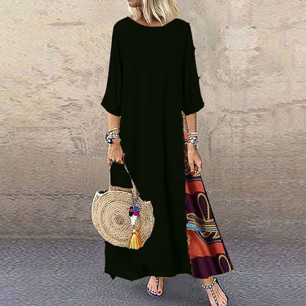 casual dresses maxi for women elegant chic long vintage print black red mid sleeve o-neck streetwear clothing ladies 230302, Black;gray
casual dresses maxi for women elegant chic long vintage print black red mid sleeve o-neck streetwear clothing ladies 230302, Black;gray