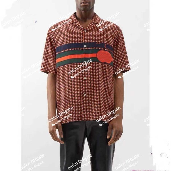 23aw men's designer luxury t-shirt geometric bird pattern print bowling shirt men's high-quality 100% polyester, White;black
23aw men's designer luxury t-shirt geometric bird pattern print bowling shirt men's high-quality 100% polyester, White;black