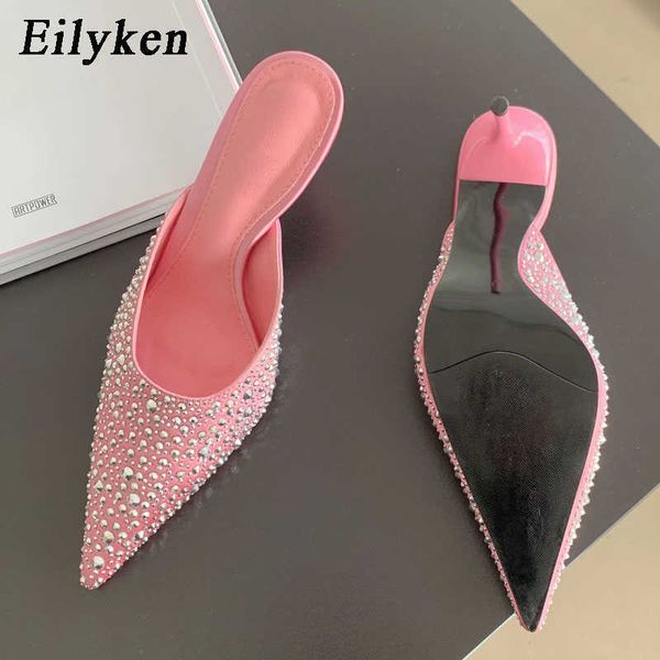 new party prom rivet women slippers design pointed toe thin high heels mules ladies spring pumps shoes 230302, Black
new party prom rivet women slippers design pointed toe thin high heels mules ladies spring pumps shoes 230302, Black