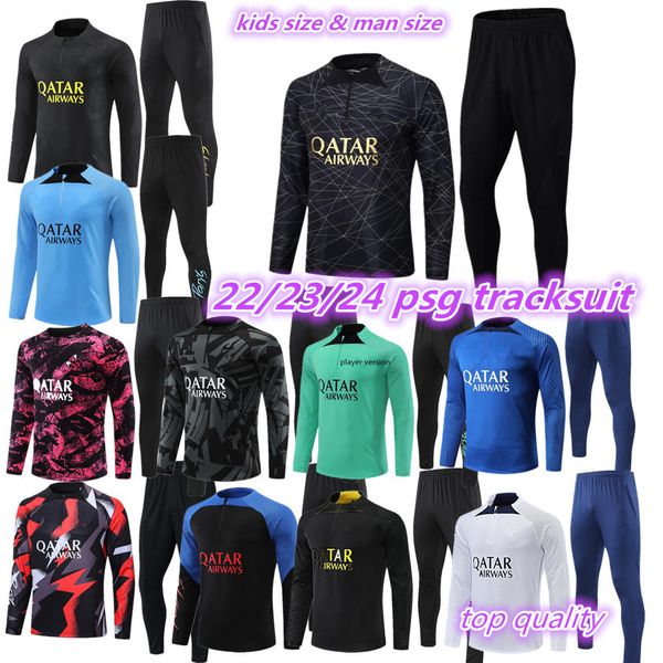 2022 2023 2024 psgs tracksuit and kids paris 4th half zipper jacket survetement 22 23 24 chandal futbol mbappe football soccer psgs child bo, Black
2022 2023 2024 psgs tracksuit and kids paris 4th half zipper jacket survetement 22 23 24 chandal futbol mbappe football soccer psgs child bo, Black
