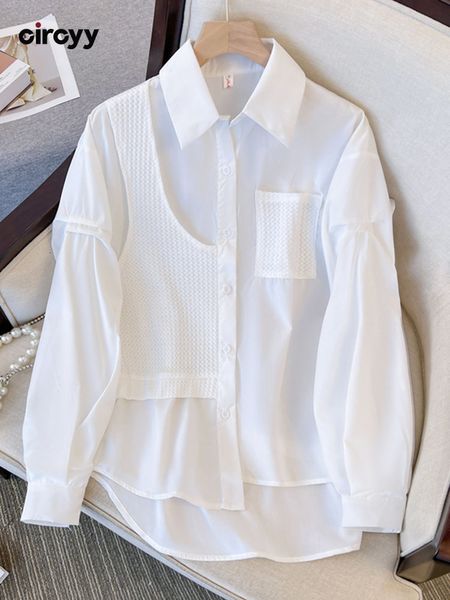 circyy white shirts women blouse long sleeve clothe spring korean irregular designer patchwork shirt fashion chic 230302
circyy white shirts women blouse long sleeve clothe spring korean irregular designer patchwork shirt fashion chic 230302