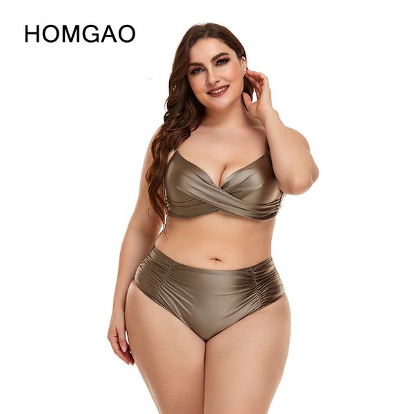 women's swimwear homgao women large size swimsuit two piece bikini set v-neck swimwear bathing suits maillot de bain femme xl-4xl 23030, White;black
women's swimwear homgao women large size swimsuit two piece bikini set v-neck swimwear bathing suits maillot de bain femme xl-4xl 23030, White;black