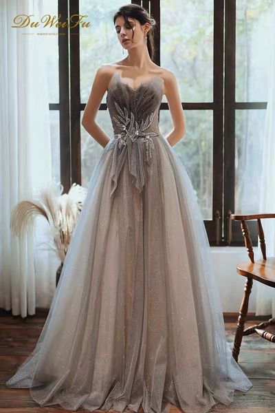 luxury evening dresses gray a-line applique sequins strapless sleeveless delicate floor-length vintage bride prom gowns new, Black;red
luxury evening dresses gray a-line applique sequins strapless sleeveless delicate floor-length vintage bride prom gowns new, Black;red