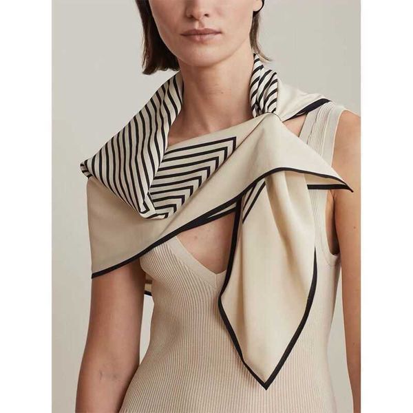 scarves fashion designer striped square scarf with hole 90x90cm silk satin women scarf kerchief border headscarf neckwear ll210204 l230302, Blue;gray
scarves fashion designer striped square scarf with hole 90x90cm silk satin women scarf kerchief border headscarf neckwear ll210204 l230302, Blue;gray