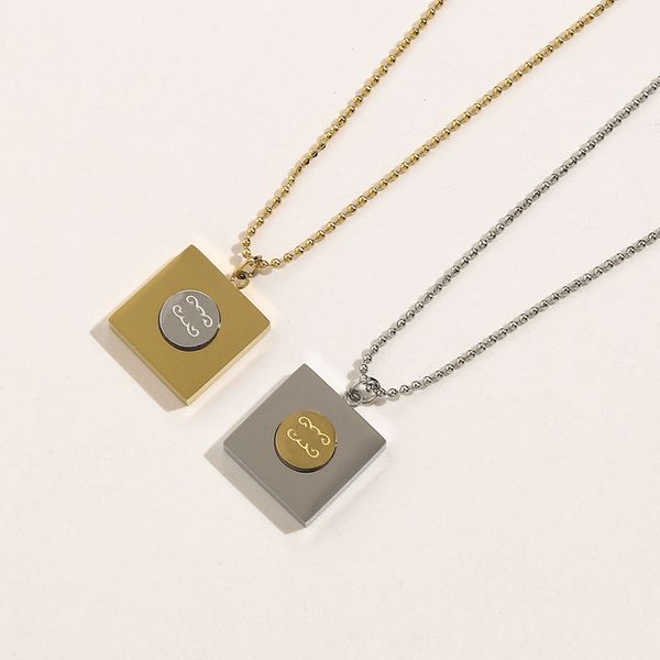 luxury designer letter pendant necklaces gold plated metal necklace women jewerlry accessories, Silver
luxury designer letter pendant necklaces gold plated metal necklace women jewerlry accessories, Silver