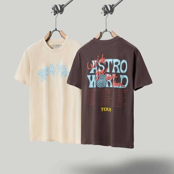 high version of american fashion travisscott astroworld letter lightning foaming printing men's and women's short-sleeved t-shirt, White;black
high version of american fashion travisscott astroworld letter lightning foaming printing men's and women's short-sleeved t-shirt, White;black