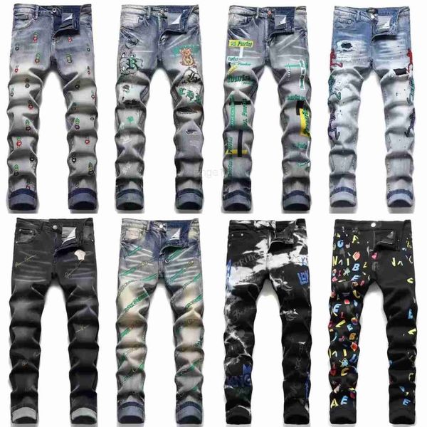 men's jeans european and american men's designer ripped jeans hip-hop high street fashion brand cycling motorcycle embroidery patc, Blue
men's jeans european and american men's designer ripped jeans hip-hop high street fashion brand cycling motorcycle embroidery patc, Blue