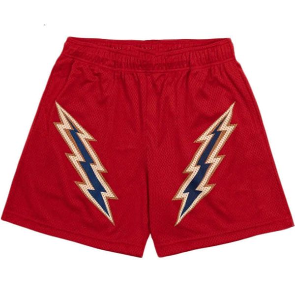 men's and women's summer running sports capris big mesh shorts ee lightning basketball casual fitness, White;black
men's and women's summer running sports capris big mesh shorts ee lightning basketball casual fitness, White;black