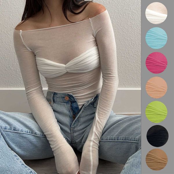 designer womens t shirt spring and summer light perspective bow pleated slash neck long sleeve tee shirt ladies outfits 2023, White
designer womens t shirt spring and summer light perspective bow pleated slash neck long sleeve tee shirt ladies outfits 2023, White
