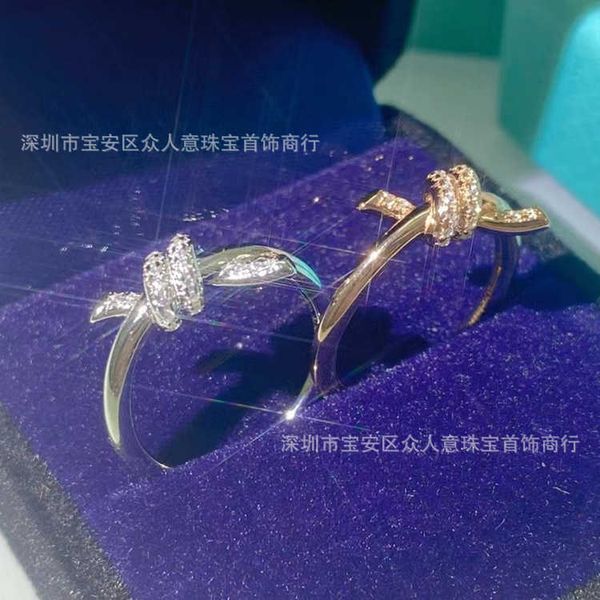 high version tiffay knot winding ring vine interwoven diamond set female s925 18k gold plated new pure twist, Silver
high version tiffay knot winding ring vine interwoven diamond set female s925 18k gold plated new pure twist, Silver