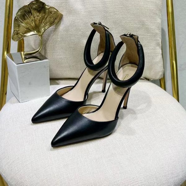 stiletto sandals for womens gianvito rossi luxury designer zip high heeled dress shoes genuine leather fashionable comfortable10.5cm heel sa, Black
stiletto sandals for womens gianvito rossi luxury designer zip high heeled dress shoes genuine leather fashionable comfortable10.5cm heel sa, Black