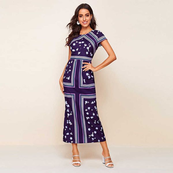 women's casual dresses ty-80 round neck short sleeve high waist a-line skirt printed long dresses, Black;gray
women's casual dresses ty-80 round neck short sleeve high waist a-line skirt printed long dresses, Black;gray
