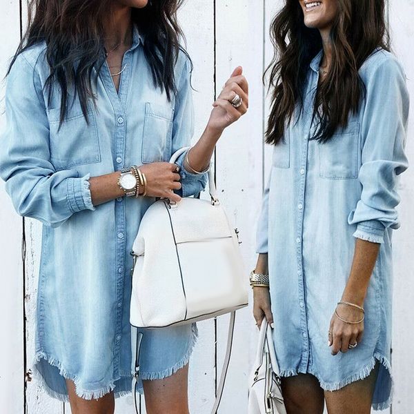 womens blouses shirts denim summer vintage solid color jean casual long sleeve lady trend cardigan fashion tassel hem femme shirt 230302, White
womens blouses shirts denim summer vintage solid color jean casual long sleeve lady trend cardigan fashion tassel hem femme shirt 230302, White