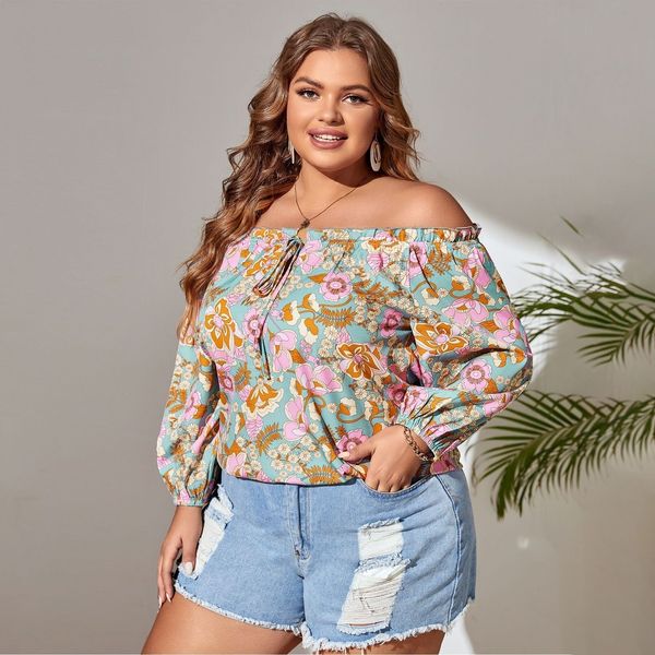 womens blouses shirts plus size women clothing oversized floral print off shoulder bubble sleeve shirt fashion woman blouses casual female c, White
womens blouses shirts plus size women clothing oversized floral print off shoulder bubble sleeve shirt fashion woman blouses casual female c, White