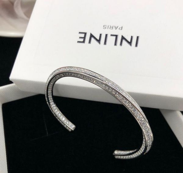 dazzling silver diamond bracelet bangle cuff trendy designer crystal bracelet wristband for women wedding party couple gift jewelry with box, Black
dazzling silver diamond bracelet bangle cuff trendy designer crystal bracelet wristband for women wedding party couple gift jewelry with box, Black