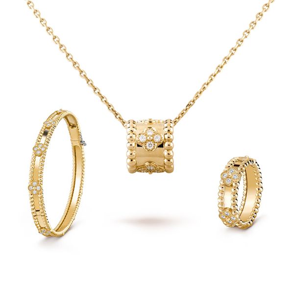 perlee clover bracelet necklace ring a set for women mens gold rose gold silver never fade with logo diamond crystal bracelets necklaces rin, Black
perlee clover bracelet necklace ring a set for women mens gold rose gold silver never fade with logo diamond crystal bracelets necklaces rin, Black