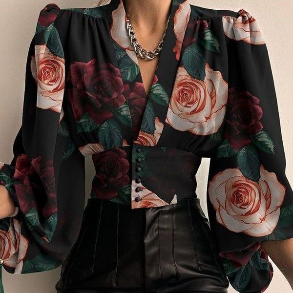 spring print womens shirt large size single breasted lantern sleeve black blouses female elegant fashion ladies clothes 230302, White
spring print womens shirt large size single breasted lantern sleeve black blouses female elegant fashion ladies clothes 230302, White