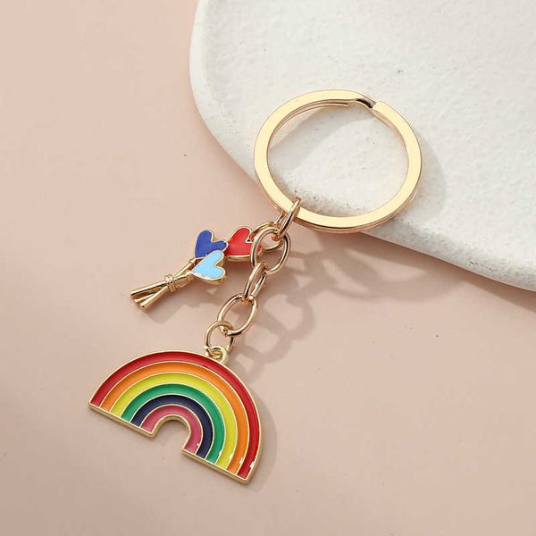 key rings cute rainbow cloud keychains for women gold plated delicate car key rings handbag charms accessorie diy jewelry gifts r230301, Slivery;golden
key rings cute rainbow cloud keychains for women gold plated delicate car key rings handbag charms accessorie diy jewelry gifts r230301, Slivery;golden