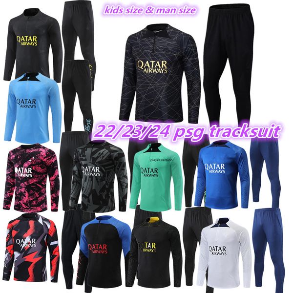 2022 2023 psgs tracksuit and kids paris 4th half zipper jacket survetement 22 23 24 chandal futbol mbappe football soccer psgs child boy tra, Black
2022 2023 psgs tracksuit and kids paris 4th half zipper jacket survetement 22 23 24 chandal futbol mbappe football soccer psgs child boy tra, Black