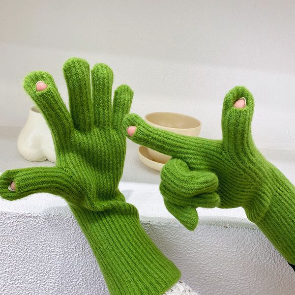 five fingers gloves winter touch screen wool gloves women men warm knitted mittens imitation woolen full finger guantes female crochet luvas, Blue;gray
five fingers gloves winter touch screen wool gloves women men warm knitted mittens imitation woolen full finger guantes female crochet luvas, Blue;gray