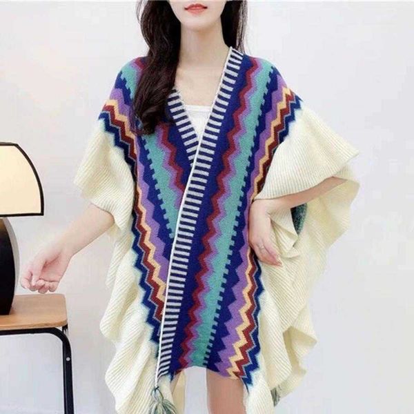 scarves good-looking ethnic style ladies cape women shawl anti-fade keep warm l230302, Blue;gray
scarves good-looking ethnic style ladies cape women shawl anti-fade keep warm l230302, Blue;gray