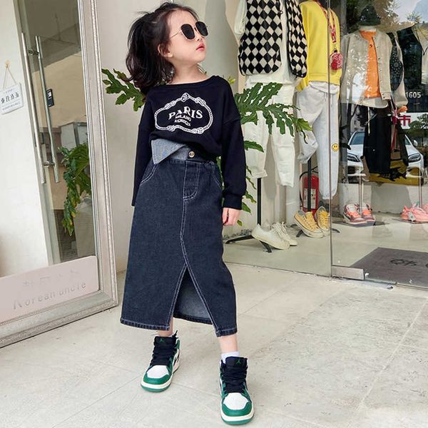 skirts high waist baby girl jeans skirt split irregular black front open fashion vintage toddler teenage denim midi skirts 3 to 14y t230301, Blue
skirts high waist baby girl jeans skirt split irregular black front open fashion vintage toddler teenage denim midi skirts 3 to 14y t230301, Blue