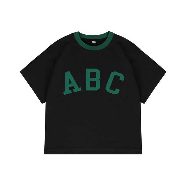 1 summer half-sleeved chil1en's clothing boys korean version solid color letter t-shirt fashion chil1en's loose cotton medium and, Blue
1 summer half-sleeved chil1en's clothing boys korean version solid color letter t-shirt fashion chil1en's loose cotton medium and, Blue