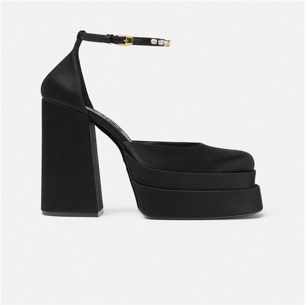 2021 women ladies leather super 14 5cm chuckly high heel shoes 4 5cm platform pimps silk satin diamond polyurethane bottom wedding270h, Black
2021 women ladies leather super 14 5cm chuckly high heel shoes 4 5cm platform pimps silk satin diamond polyurethane bottom wedding270h, Black