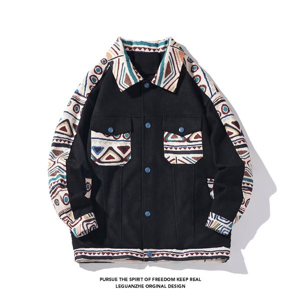 men's jackets bohemian unique print stitching coat fall winter high street travel couple clothes padded warm jackets 230302, Black;brown
men's jackets bohemian unique print stitching coat fall winter high street travel couple clothes padded warm jackets 230302, Black;brown