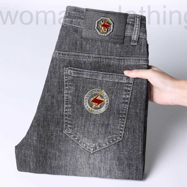 men's jeans designer thin dark gray jeans men's leggings slim embroidered trousers european tvp1, Blue
men's jeans designer thin dark gray jeans men's leggings slim embroidered trousers european tvp1, Blue