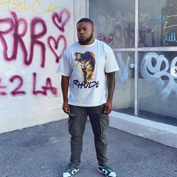 rhude tiger animal print high street american fashion street hip-hop round neck loose short sleeve female t-shirt male, White;black
rhude tiger animal print high street american fashion street hip-hop round neck loose short sleeve female t-shirt male, White;black