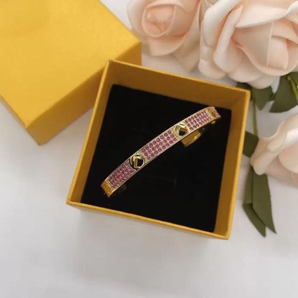 fashion women bracelet designer bracelets luxury jewelry for women bangle fashion accessories diamond bangles 4 colors with box, Black
fashion women bracelet designer bracelets luxury jewelry for women bangle fashion accessories diamond bangles 4 colors with box, Black
