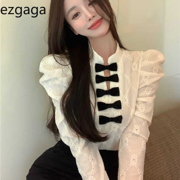 womens blouses shirts ezgaga french style autumn winter shirt women bow hollow out lace allmatch female elegant blouse vintage basic 230302, White
womens blouses shirts ezgaga french style autumn winter shirt women bow hollow out lace allmatch female elegant blouse vintage basic 230302, White
