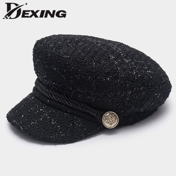 ball caps women hat fashion gold thread tweed baseball cap ladies military hat cool sailor hat vintage student cap beret 230302, Blue;gray
ball caps women hat fashion gold thread tweed baseball cap ladies military hat cool sailor hat vintage student cap beret 230302, Blue;gray