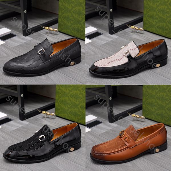 new designers dress shoes men loafers luxurious genuine leather brown black mens casual designer shoes slip on wedding shoe with box 38-44
new designers dress shoes men loafers luxurious genuine leather brown black mens casual designer shoes slip on wedding shoe with box 38-44