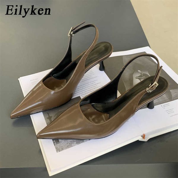 2023 new summer belt buckle pumps women shoes fashion pointed toe ladies elegant slingback sandals zapatilla de muje 230302, Black
2023 new summer belt buckle pumps women shoes fashion pointed toe ladies elegant slingback sandals zapatilla de muje 230302, Black