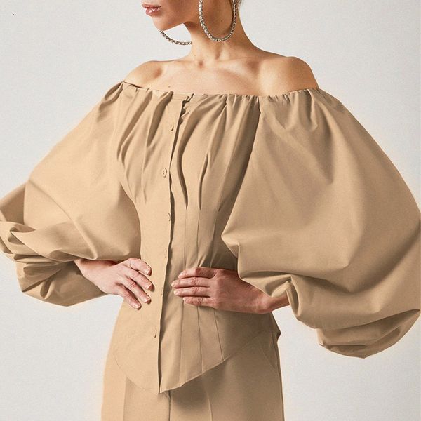 womens blouses shirts lantern sleeve elegant khaki women party off shoulder ladies white black shirt cotton bodycon 230302
womens blouses shirts lantern sleeve elegant khaki women party off shoulder ladies white black shirt cotton bodycon 230302