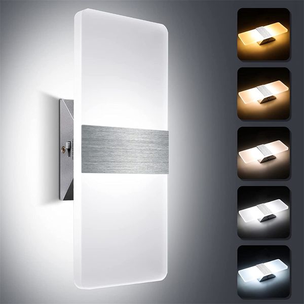 tokili acrylic wall lamp hardwired aluminum led light 12w 5 ccts brightness dimmable up and down bathroom mirror sconce corridor balcony por
tokili acrylic wall lamp hardwired aluminum led light 12w 5 ccts brightness dimmable up and down bathroom mirror sconce corridor balcony por