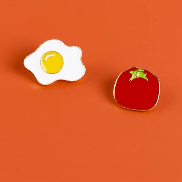 ins cartoon fried eggs brooches tomato badge gold plated alloy pins student clothes accessories, Gray
ins cartoon fried eggs brooches tomato badge gold plated alloy pins student clothes accessories, Gray