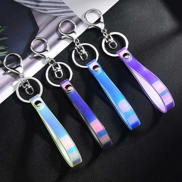key rings pvc leather rope key chain glossy bright leather rope hanging buckle laser soft rubber lanyard cartoon doll accessories r230301, Slivery;golden
key rings pvc leather rope key chain glossy bright leather rope hanging buckle laser soft rubber lanyard cartoon doll accessories r230301, Slivery;golden