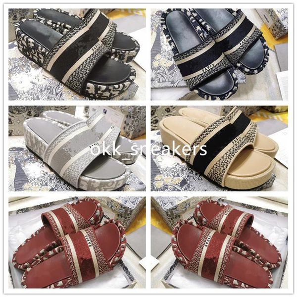 selling summer mules wedge heel sandals blue embroidered cotton platform oblique jacquard real leather luxury women shoes307s, Black
selling summer mules wedge heel sandals blue embroidered cotton platform oblique jacquard real leather luxury women shoes307s, Black